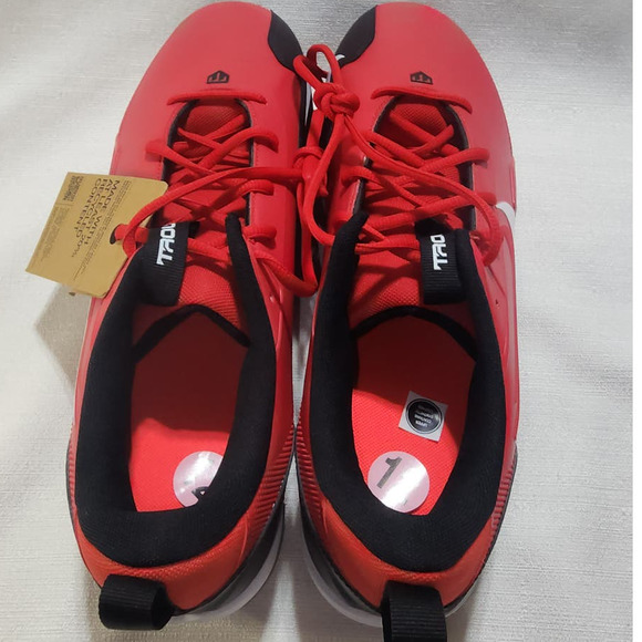 Nike Force Trout 9 Keystone Red Men's Size 12 Baseball cleats - Picture 2 of 6